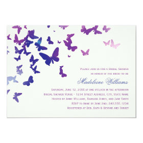 Bridal Shower Invitation | Fluttering Butterflies Announcement