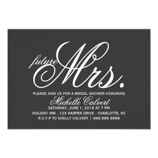 Bridal Shower Invitation | future Mrs. II