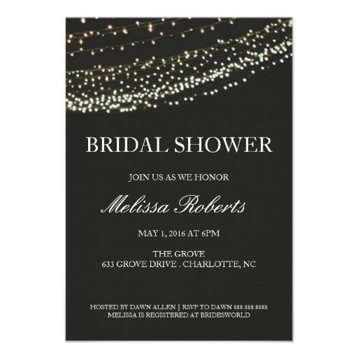 Bridal Shower Invitation | Lit Night