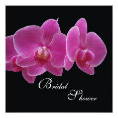 Bridal Shower Invitation -- Orchids