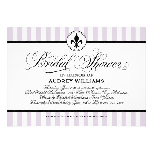 Bridal Shower Invitation | Paris France Theme