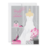 Bridal Shower Invitation | Pink and Silver