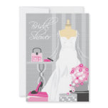 Bridal Shower Invitation | Pink and Silver