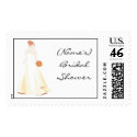Bridal Shower Invitation Postage Stamp by frugalbride Bridal Shower Invitation Postage Stamp