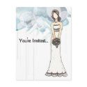Bridal Shower invitation postcard