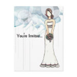 Bridal Shower invitation postcard