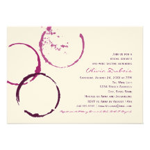 Bridal Shower Invitation | Red Wine Theme