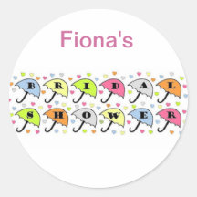 Bridal Shower Invitation Sticker