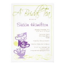 Bridal Shower Invitation - Tea