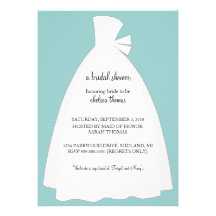Bridal Shower Invitation {Teal Blue}