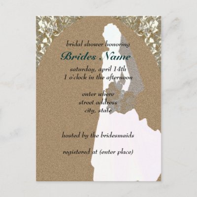 Bridal Shower Invitation Template Post Card by DreamWed