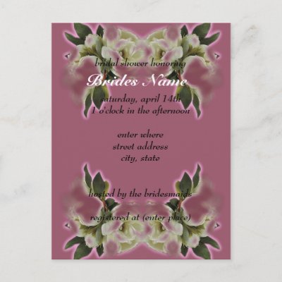 Bridal Shower Invitation Template Postcard by TastefulDesigns