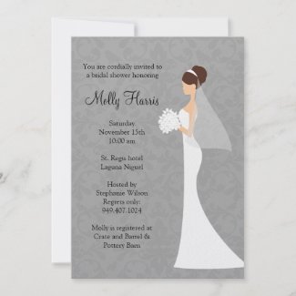 Bridal Shower Invitation with Matching Envelopes invitation
