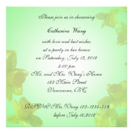 Bridal shower invitation, yellow tulip flowers