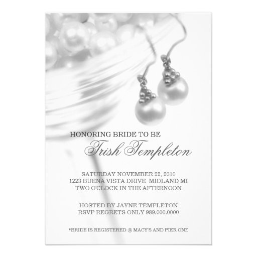 Bridal Shower Invitations [5 x 7]