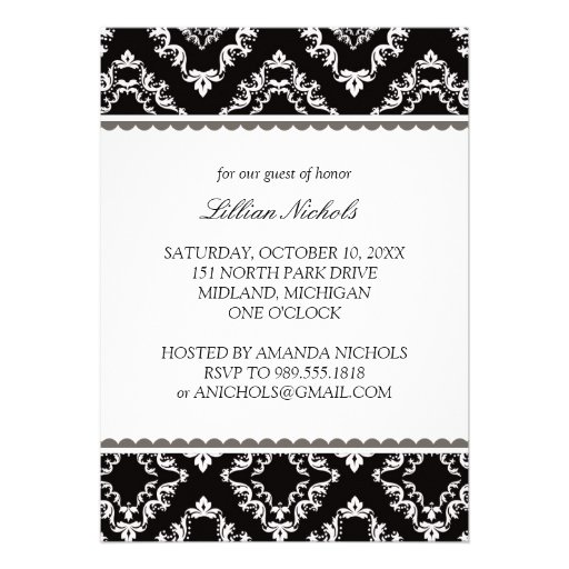 Bridal Shower Invitations {Red-headed Bride}