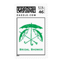 Bridal Shower (Kelly Grn) postage
