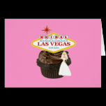 Bridal Shower Las Vegas Cupcake Card cards