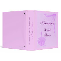 "Bridal Shower" - Lavender Flower Basket Binders