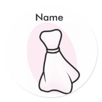 Bridal Shower Name Tag Stickers