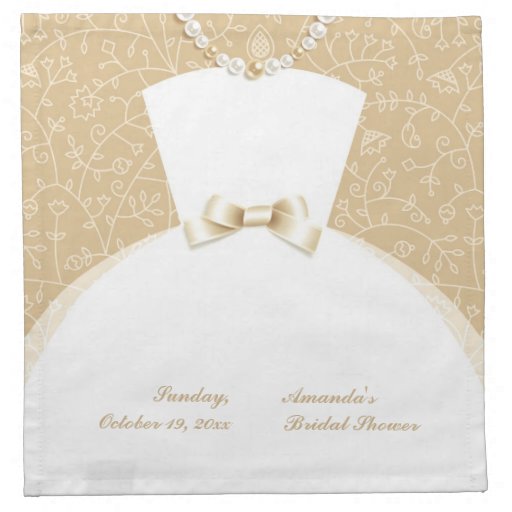 Bridal Shower Napkins (set of 4) Zazzle