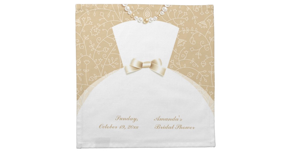 Bridal Shower Napkins (set of 4) Zazzle