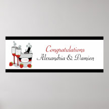 Bridal Shower or Engagement Customized Banner Print