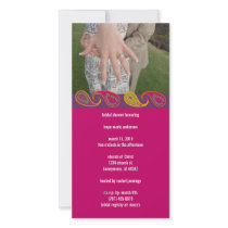 Bridal Shower Paisley photo cards by samack Bridal Shower Paisley photo cards