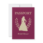 Bridal Shower Passport invitations