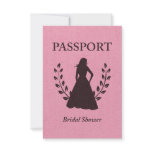 Bridal Shower Passport invitations