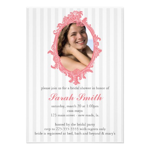 Bridal Shower Personalized Announcements