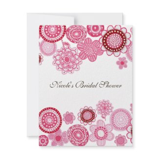 Bridal Shower Pink Custom Invitation invitation