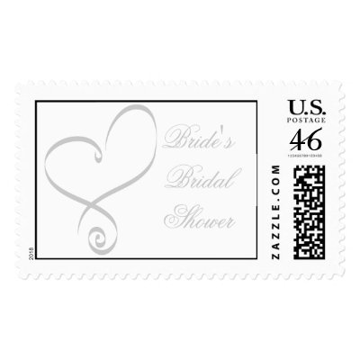 Bridal Shower Postage Stamp by frugalbride