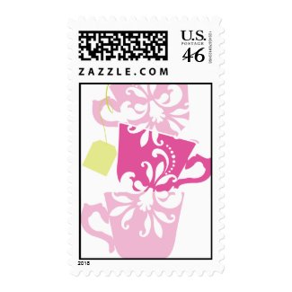 Bridal Shower Postage Stamp - Tea Cups