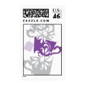 Bridal Shower Postage Stamp - Tea Cups stamp