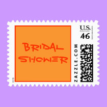 Bridal Shower - postage stamps stamps