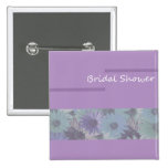 bridal shower ! purple floral button