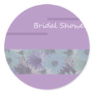 round_sticker - elegant bridal shower design, add your custom text in your choice of font & color if desired!