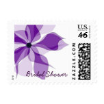 Bridal Shower Purple Postage Stamp