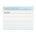 Bridal Shower Recipe Card postcard