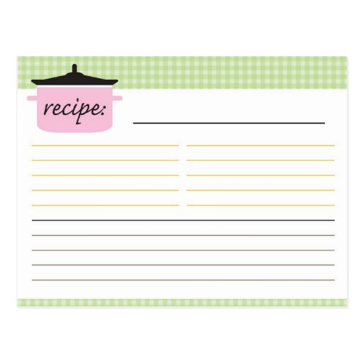 Bridal Shower Recipe Card Postcard | Zazzle Bridal Shower Recipe Card Postcard | Zazzle