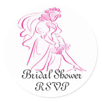 Bridal Shower RSVP Sticker by rosesbythebay Bridal Shower RSVP Sticker