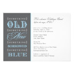 Bridal Shower | Something Old New Borrowed Blue Custom Announcements