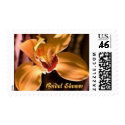 Bridal Shower stamp with orchid by rubymonkey Bridal Shower stamp with orchid