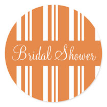 Bridal Shower Striped Envelope Sticker Seal by hummingbirdcake Bridal Shower Striped Envelope Sticker Seal