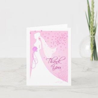 Bridal Shower Thank You Card card