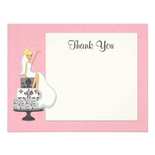 Bridal Shower Thank You Card Personalized Invitation from Zazzle.com