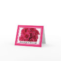Bridal Shower Thank You Notes -- Rose bouquet cards