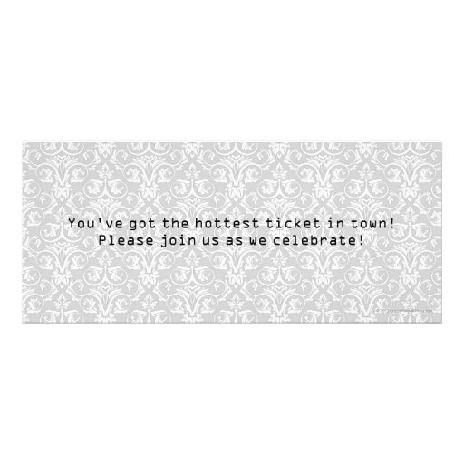 Bridal Shower Ticket Invitations