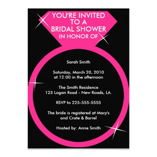 Bridal Shower (Today's Best Award) Custom Invitations